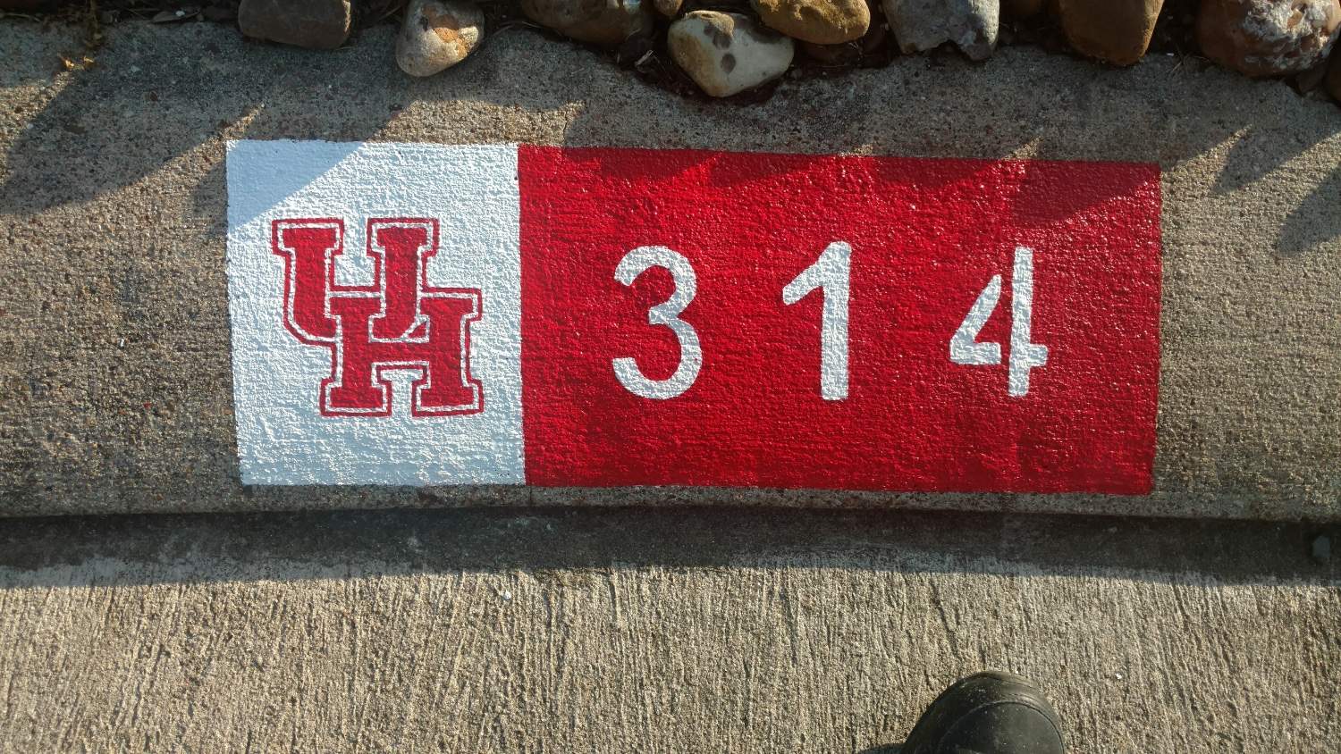 Custom College Team Curb Design